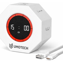 Umotech Akıllı Pomodoro Zamanlayıcı LED Ekranlı Ders ve Mutfak Için Dijital Zamanlayıcı Çevir Başlat Odaklan