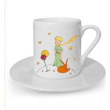 Küçük Prens Baskılı Beyaz Türk Kahvesi Fincanı