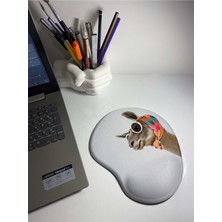 Gözlüklü Lama Bilek Destekli Mouse Pad