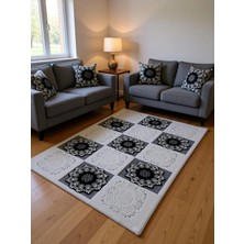 Efsane Halı Mona Lisa Serisi %100 Akrilik Kabartmalı Halı Gri Renkli 120X170