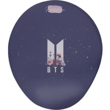 Bts Logo Baskılı Minimal Bilek Destekli Mouse Pad
