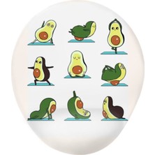 Yoga Avokado Tasarımlı Bilek Destekli Mouse Pad
