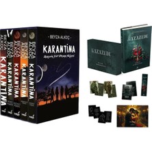 İndigo Kitap Karantina Serisi Seti-5 Kitap Takım- Ciltli Kutulu ve Kazazede 2 Kutulu Set Ciltli
