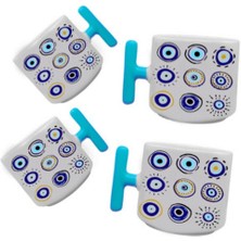 4lü Nazar Boncuklu Neskafe Fincanı