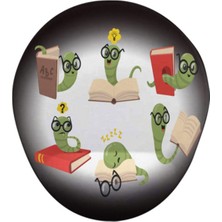 Kitap Kurdu Bilek Destekli Mouse Pad