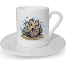 Türk Kahvesi Fincanı Vintage Dostluk Arkadaşlık Kardeşlik