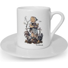 Türk Kahvesi Fincanı Vintage Dostluk Arkadaşlık Kardeşlik