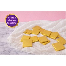 Belchocolate Altın Sargılı Sütlü Madlen 60 Adet Ikramlık Çikolata