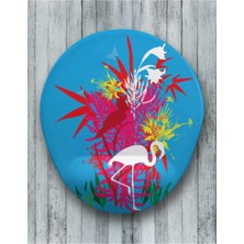 Filamingo Renkli Oval Bilek Destekli Mouse Pad