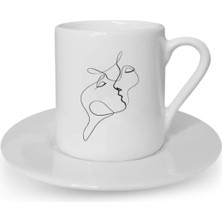 Türk Kahvesi Fincanı Aşk Sevgililer Günü