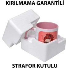 Garibanın Yüzü Gülür Mü ? Yazılı Panda Baskılı Türk Kahve Fincanı