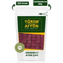 Gülçehre Yörem Afyon Ginsengli Bitkisel Küp Atom Çayı, Glikozsuz Saf Pancar Şekerli Her Yudumda Zinde Bir Beden | 150GR.