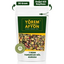 Gülçehre Yörem Afyon Doğanın Gökkuşağı Esintisi 7 Renk Hakiki Tomurcuk Gül Kurusu (Rosa Damascena) | 30GR.