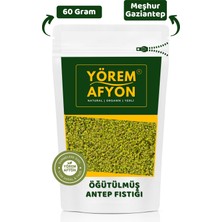 Gülçehre Yörem Afyon Gaziantep Yöresinden Lezzet Garantili Öğütülmüş Toz Hakiki Boz Antep Fıstığı (Pistacia Vera) | 60GR.