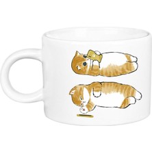 Telefon Mod Sevimli Kedi Porselen Lüks Fincan