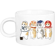 Sevimli Kediler Tatilde Porselen Lüks Fincan