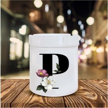 Beyaz P Harfli Seramik Şık Şık Küllük