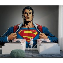 Grown Dc Süpermen Pozu Duvar Kağıdı