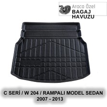 Elorcar Mercedes C Seri / W 204 / Rampalı Model Sedan 2007 - 2013 3D Bagaj Havuzu