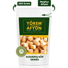 Gülçehre Yörem Afyon Meşhur Afyonkarahisar Ekşi Mayalı Tam Buğday Unu Köy Ekmeğinden Kızarmış Küp Ekmek Krutona | 200GR.