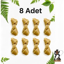 Tasma Market 8 Adet 5 cm Naturel Pres  Sığır Derisi Köpek Kemiği – Küçük Irk ve Yavru