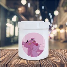 Karakter Küllük Yorgun Pembe Panter Baskılı Kül Tablası KL-119