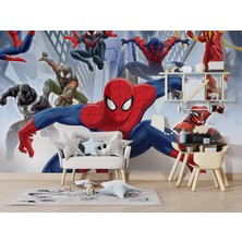 Grown Marvel Örümcek Adam Formları Çocuk Odası Duvar Kağıdı