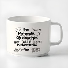 Double Türk Kahvesi Fincanı & Espresso Matematik Motto Fincan Kupa 180 ml