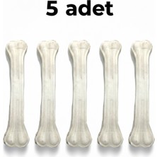 Tasma Market 5 Adet 20 cm Hakiki Sığır Derisi Pres Köpek Kemiği, Doğal Çiğneme Kemiği – Büyük Irklar Için