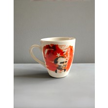 Artistic Quality Dekoratif Mustafa Kemal Atatürk Baskılı 1 Adet Porselen Kupa - Kahve Fincanı