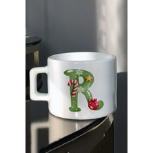 En Iyi Yıl Yılbaşı Yeni Yıl ve Noel Hediyesi Yeşil Harfler Baskılı Çay Kahve Fincanı