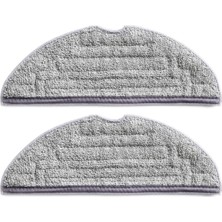 Rovexa Roborock S8 / S8 Plus Uyumlu Mop Bezi 2 Adet (Yerli Üretim, Gri)