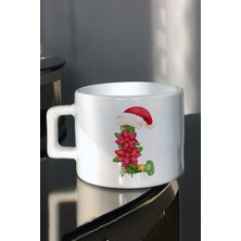 En Iyi Yıl Yılbaşı Yeni Yıl ve Noel Hediyesi Yeşil Harfler Baskılı Çay Kahve Fincanı