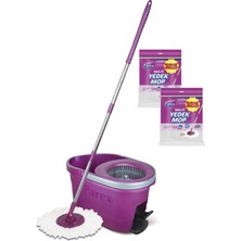 Parex Thunderbolt Pedallı Otomatik Temizlik Seti ve 4'lü Yedek Mop