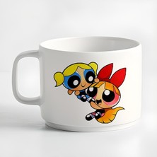 Double Türk Kahvesi Fincanı & Espresso Powerpuff Girls Bubbles Fincan Kupa 180 ml