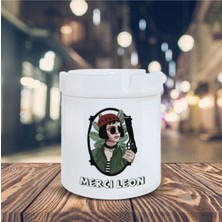 Beyaz Sevginin Gücü Küllük Merci Leon Baskılı Kül Tablası K-46