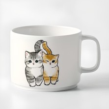Çay Kahve Espresso Fincanı Kediler Kupa 180 ml