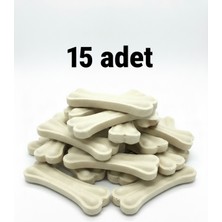 Tasma Market 15 Adet 12.5 cm Naturel Pres Sığır Derisi Köpek Kemiği – Ödül Kemiği