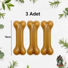 Tasma Market 3 Adet 10CM Doğal Sığır Derisi Köpek Çiğneme Kemiği