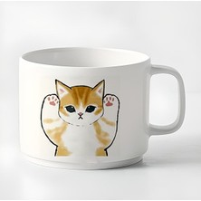 Duble Türk Kahvesi Fincanı & Espresso Haylaz Yaramaz Yavru Kedi 180 ml