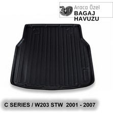 Elorcar Mercedes C Seri / W203 Kombı - Stw 2000 - 2007 3D Bagaj Havuzu