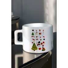 En Iyi Yıl Yılbaşı Yeni Yıl ve Noel Hediyesi Konsepti4 Baskılı Şık Baskılı Çay Kahve Fincanı