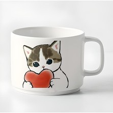 Duble Türk Kahvesi Fincanı & Espresso Love Yavru Kedi 180 ml
