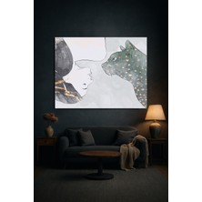 Artease Sessiz Karşılaşma Modern Sanat Kanvas Tablo