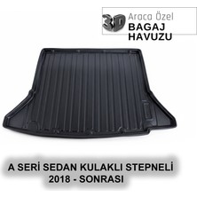 Elorcar Mercedes Aseri Sedan Kulaklı Stepneli 2018 - Sonrası 3D Bagaj Havuzu