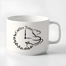 Double Türk Kahvesi Fincanı & Espresso Kahve Zamanı Baskılı Kupa 180 ml