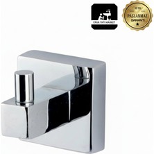 Premium Pirinç Sedef Tekli Askılık,bornozluk