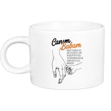 Baba Canım Babam Hediye Babalar Günün Kutlu Olsun Porselen Lüks Fincan