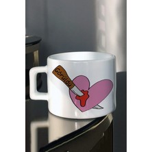 Çf Kalbi Yaralı Görüldü Tasarım Baskılı Çay Kahve Fincanı