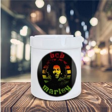 Kokusuz Sigara Küllüğü - Kokusuz Kül Tablası - Doğart Sanat Beyaz Bob Marley Küllük Kül Tablası
